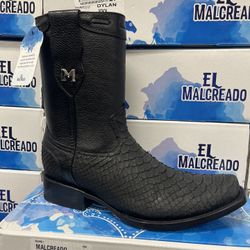 Size 7 Python half boot with zipper on the side