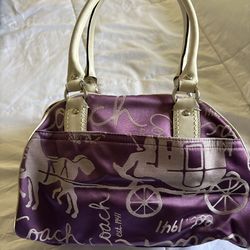 Limited edition coach purse (purple)