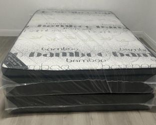 $190 Queen Pillow-Top Mattress only brand new free delivery same-day