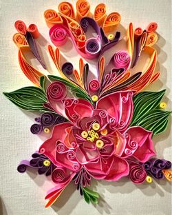 Cuadro abstracto quilling