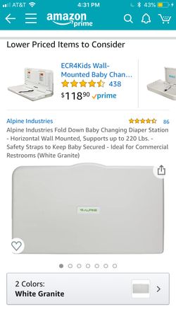 Comercial Changing table
