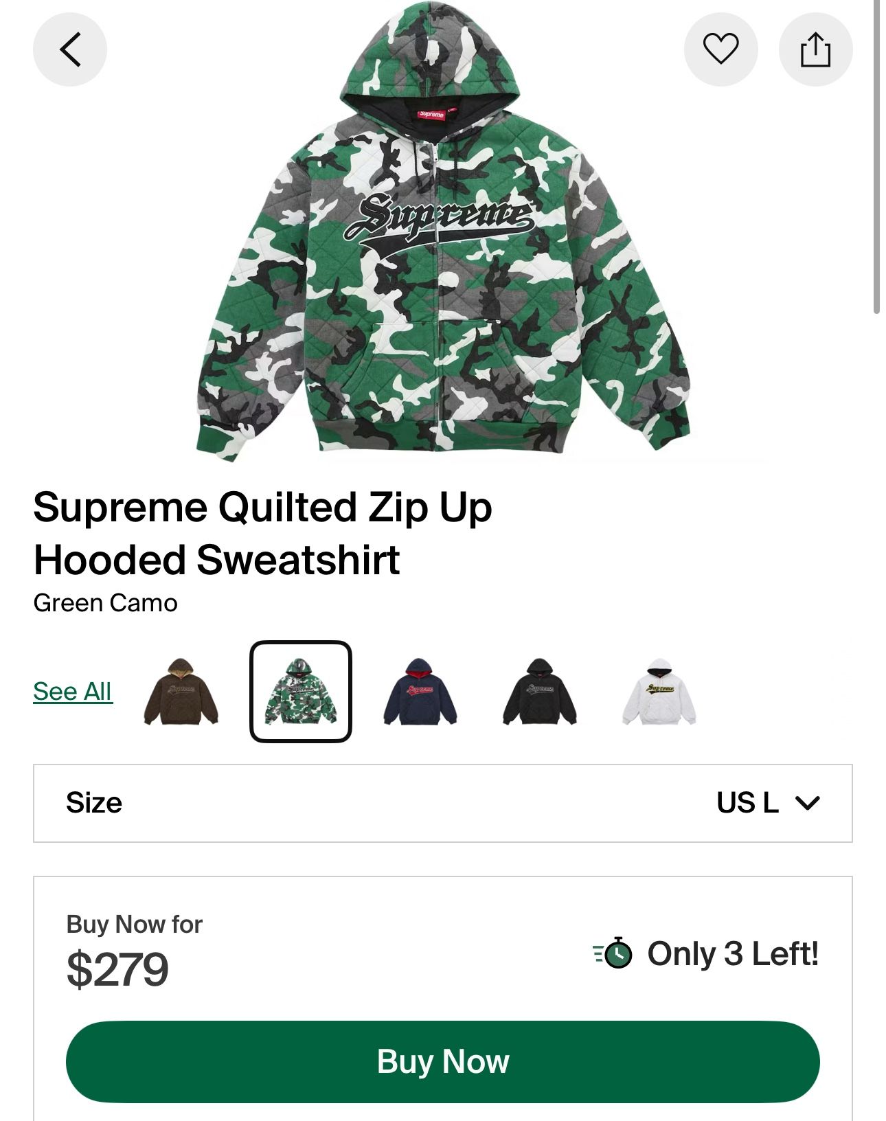 Supreme Quilted Jacket 