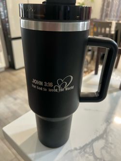 Black John 3:16 tumblers (case of 20)