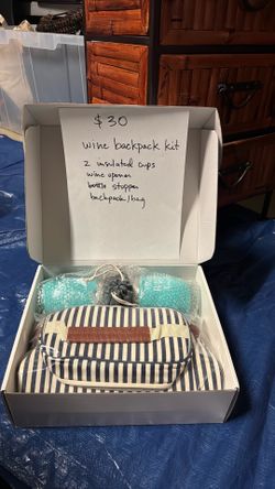 Unused wine backpack kit $30