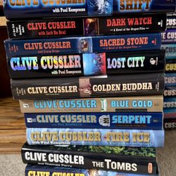 Clive Cussler Books Hard Back