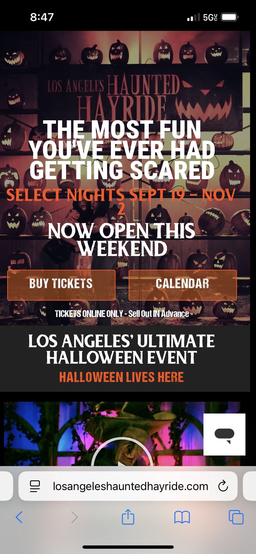 LOS ANGELES HAUNTED HAYRIDE Tickets