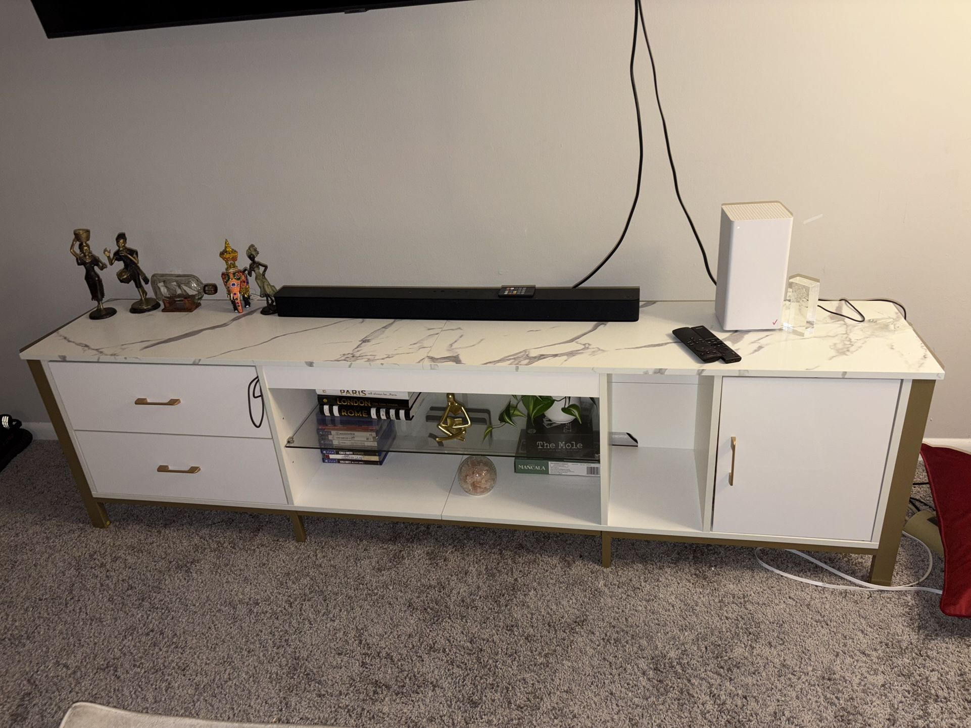 Wayfair TV Stand 75 Inch Tv PS5 Compartment