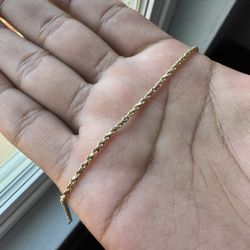 14KT Gold Bracelet Rope