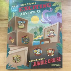Disney Pin Set Jungle Cruise with Stitch 2008