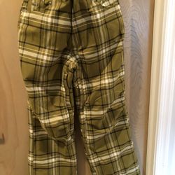 Snowboard pants green plaid by Ripzone 
