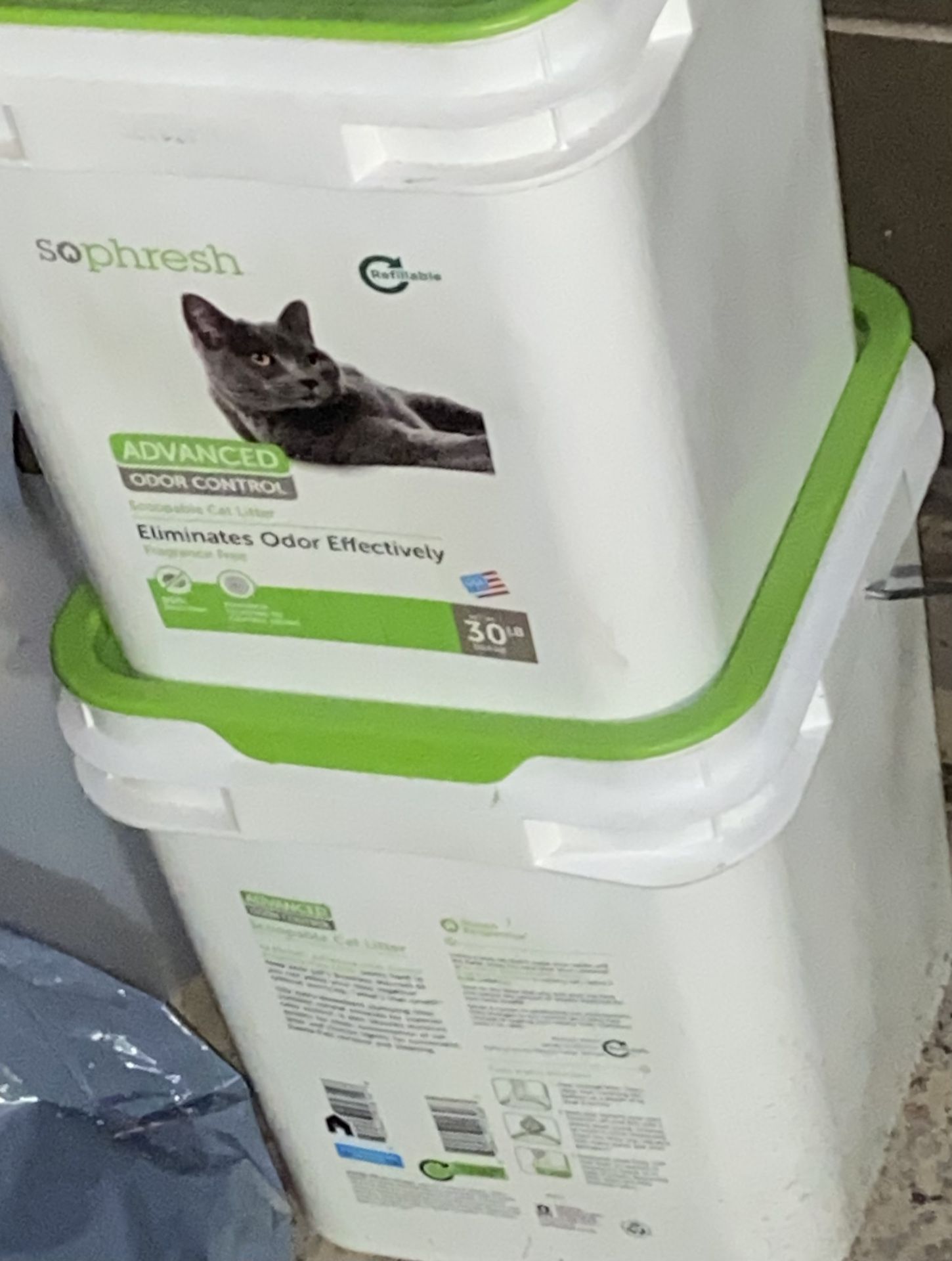 2 Free Refill Cat Litter Buckets For Petco