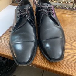 Men Bally Cambrils Black Leather Oxford Sz 7 D
