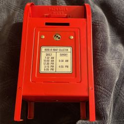 Mini Replica Of A Red Mailbox