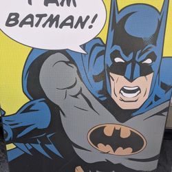 Batman And Captain America Origin Poster  With Bam And Pow Posters