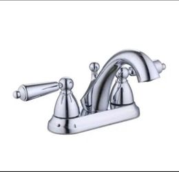Glacier Bay Teapot 4 in. Centerset Double-Handle Bathroom Faucet in Polished Chrome