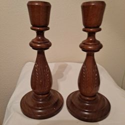 Wooden Candle Holders