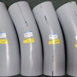 4 PIECE 5" DIAMETER CARLON UA5AP RIDGID NON-METALLIC SCHEDULE 40 CONDUIT PIPES