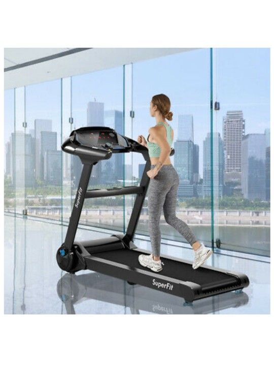 Goplus Folding Treadmill Running Machine LED Touch Display