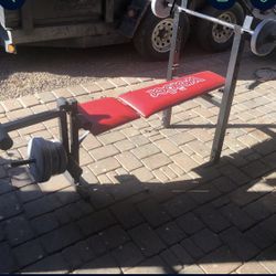 Weight Bench And Weights