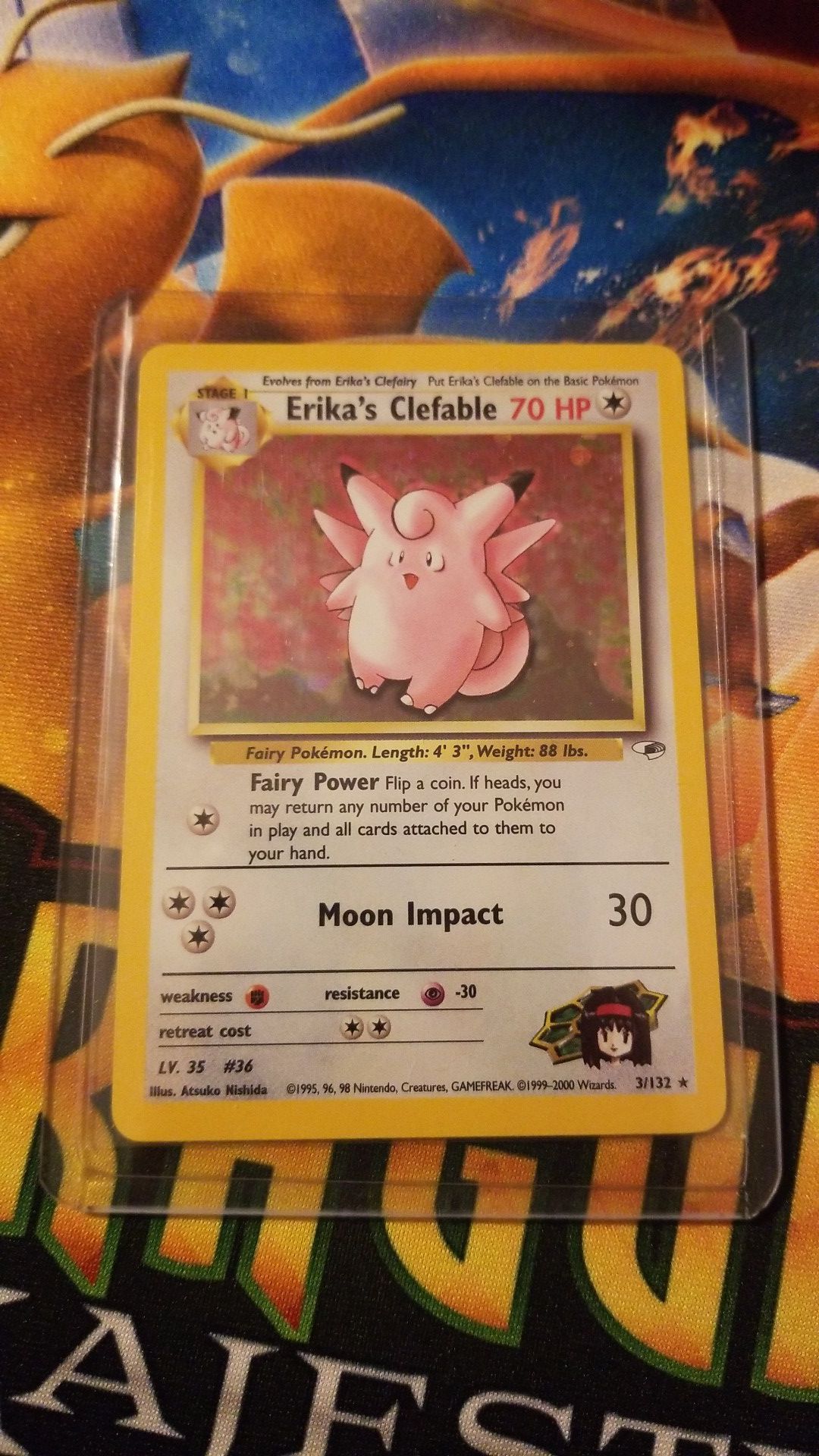 Erika's Clefable pokemon card