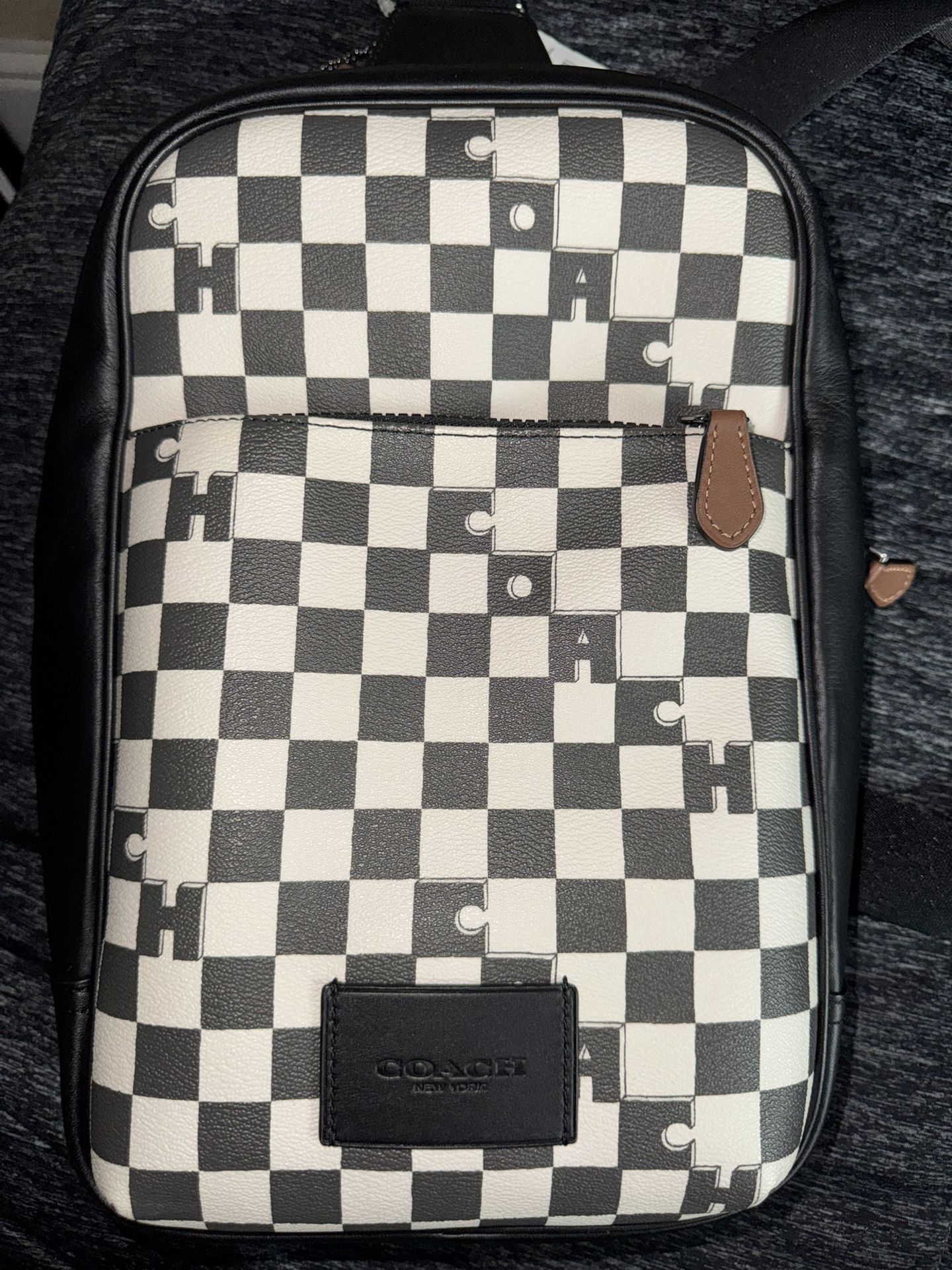 Coach Westway Pack with Checker Print