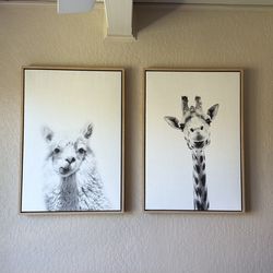 Framed animal art