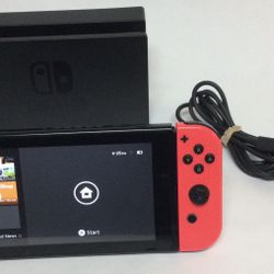 Nintendo Original 1st Generation Switch W/ Power Cord (Thumb Grips Missing W/ Few Scratches)