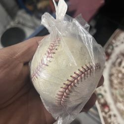 Rockies Game  Used Baseball 2002