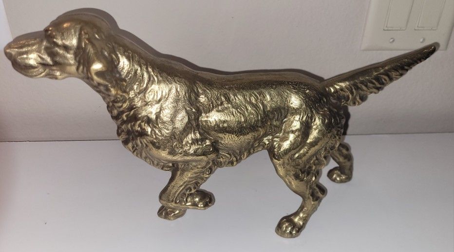 10+ lbs of Solid Brass, Dog Figurine/Statue