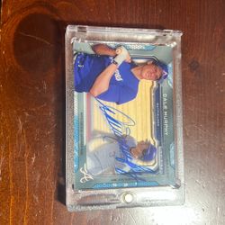 Dale Murphy On Card Auto/Jumbo Bat Relic Card