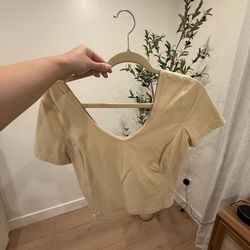 Lululemon Cream Shirt size 8