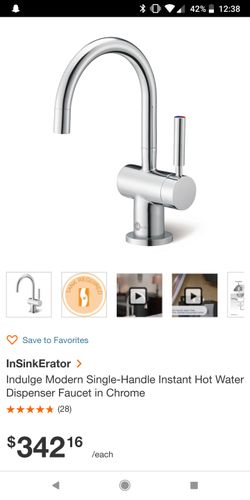 Insinkerator Instant Hot Water Faucet with Tank and Filter