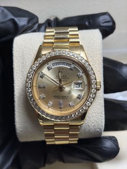 Rolex Day-Date 1803 Spanish Dial 18K Gold – Diamond Bezel – Box Included