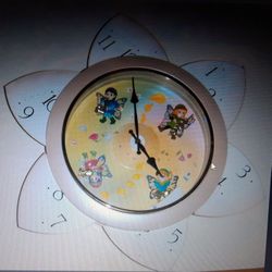 RARE❗️Vintage Rhythm Clock- FLORAL FANTASY Circa 1993