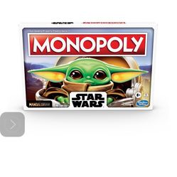 New Monopoly: Star Wars The Child Edition Board Game for Kids and Families