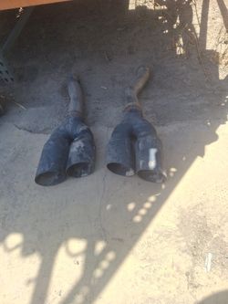 Black Double exhaust tip