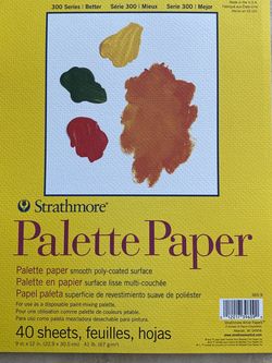 Strathmore Palette Paper Pad 9"X12"-40 Sheets, 365900