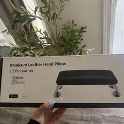 Manicure leather pillow