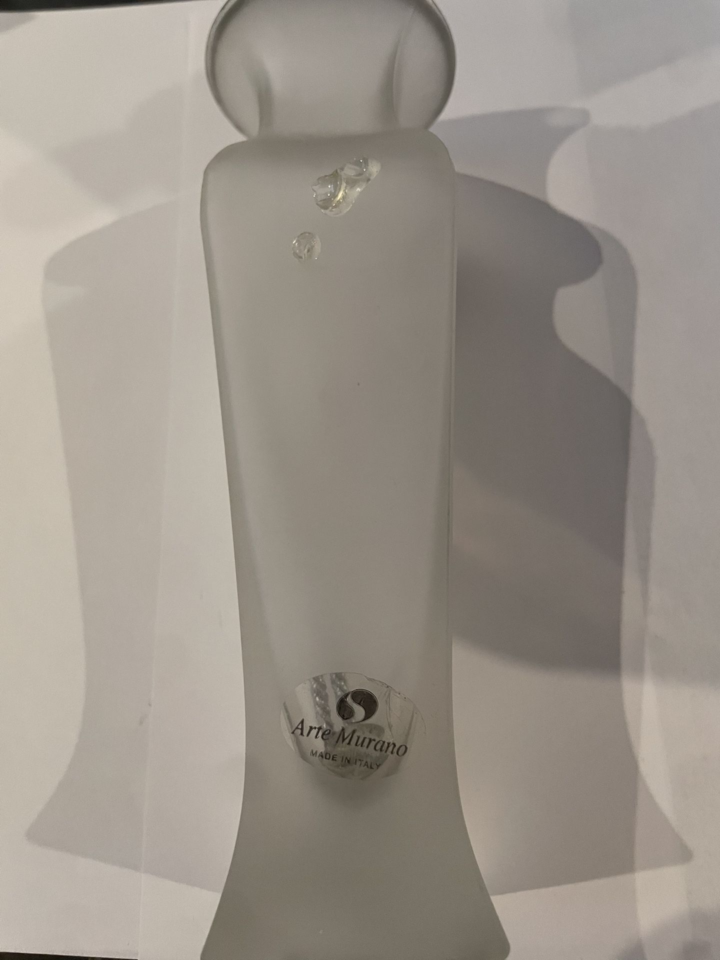 Arte Murano Vase. about 10 inches