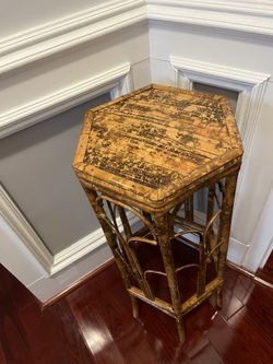 Vintage Bamboo Antique Table (Tory Jones Studio)