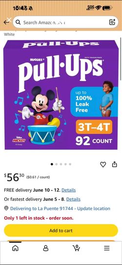 Huggies Pull-Ups Potty Training Pants Mickey Mouse 3T-4T 92 Count
