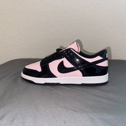 Black & Pink Dunks Low - Women 8.5, Men 7