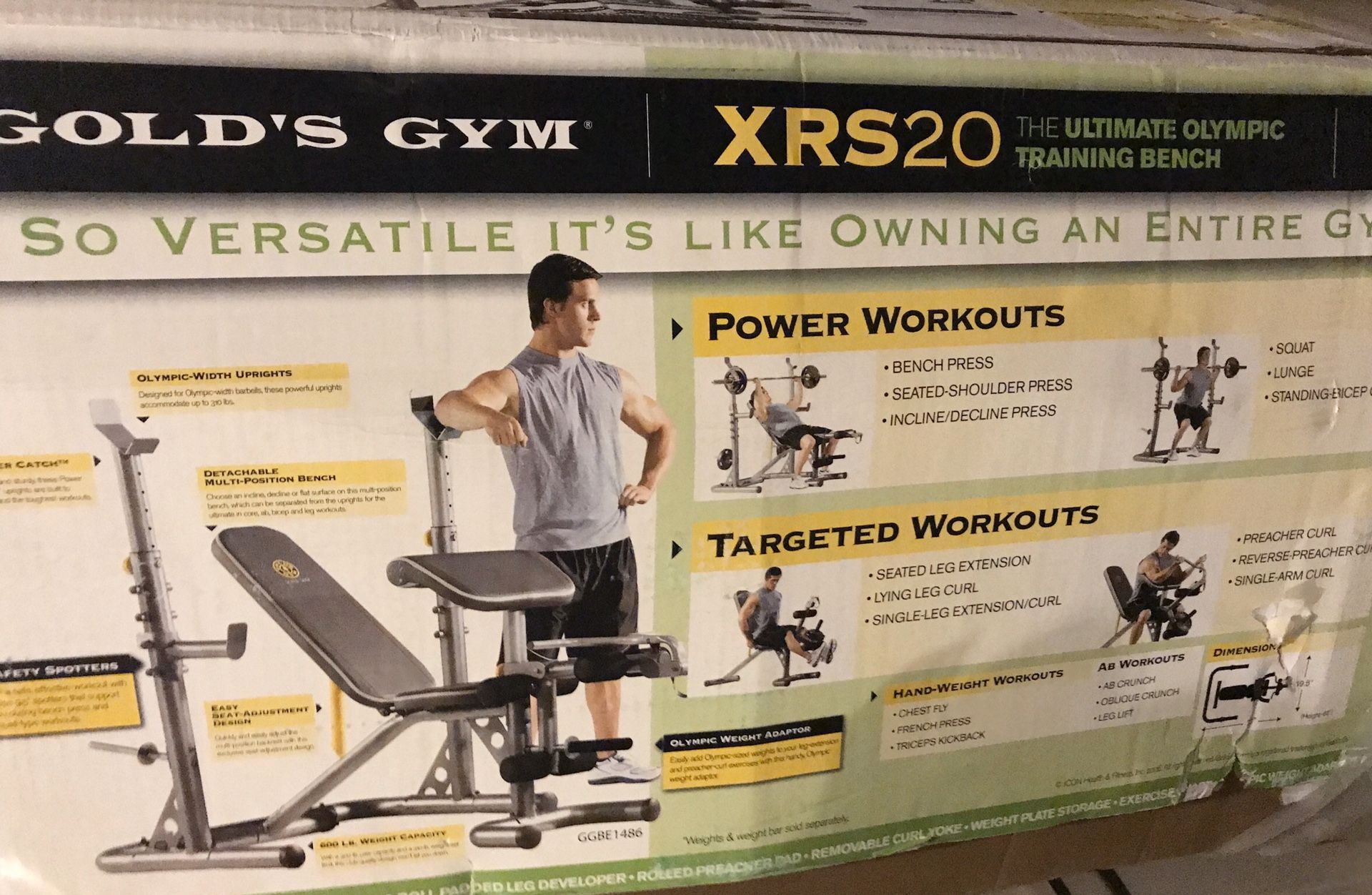 GOLD’S GYM XRS20 Bench and Rack