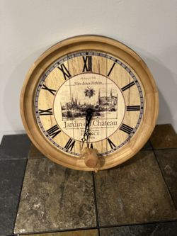 Wine Barrel Clock