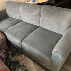 Blue Grey Couch 
