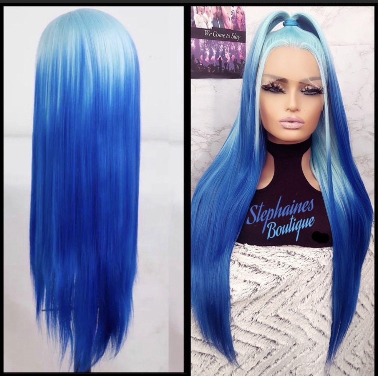 Human Hair Blended Lace Front Wig
