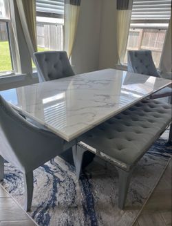 Marble Table Set