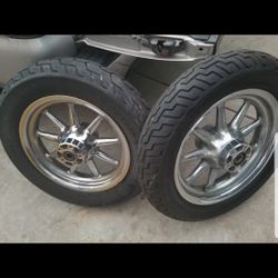 Harley Davidson Rims and Tires $400 Firm