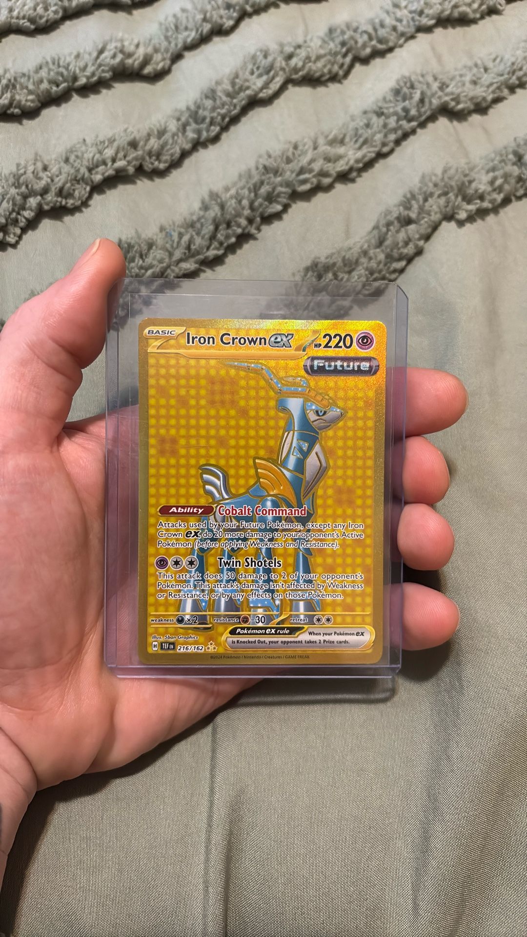 Pokémon Iron Crown Ex Hyper Rare.
