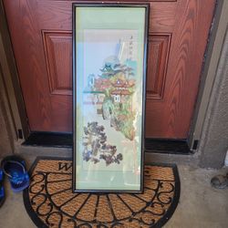 Vintage Japanese Picture Shell Art